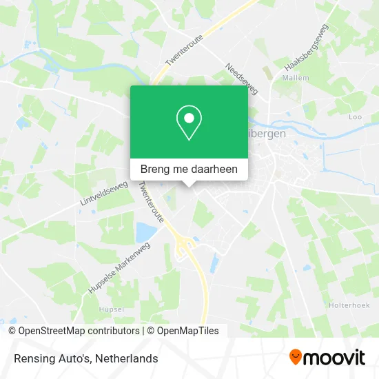 Rensing Auto's kaart