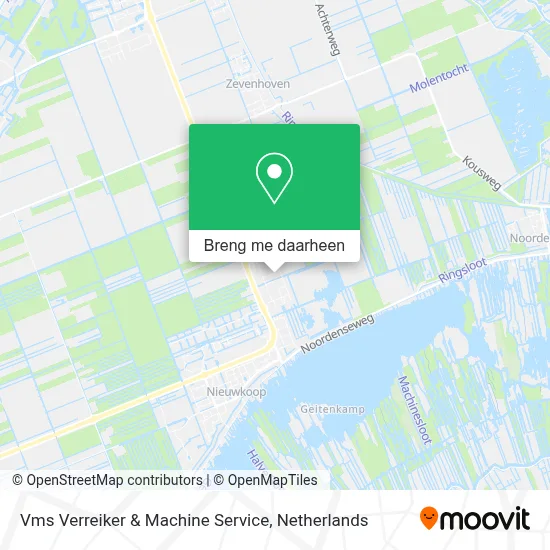 Vms Verreiker & Machine Service kaart