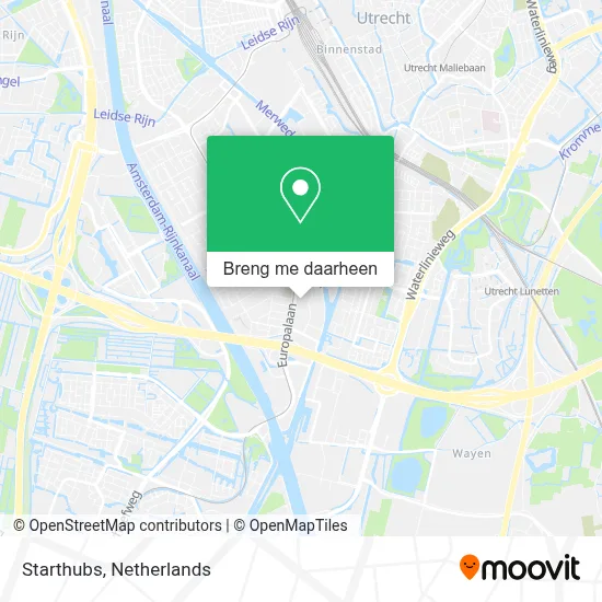 Starthubs kaart
