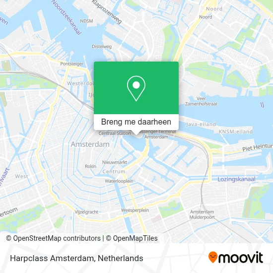 Harpclass Amsterdam kaart