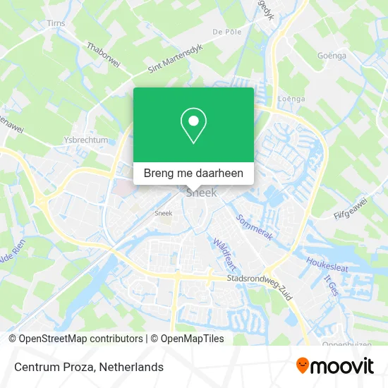 Centrum Proza kaart