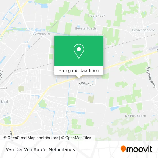 Van Der Ven Auto's kaart