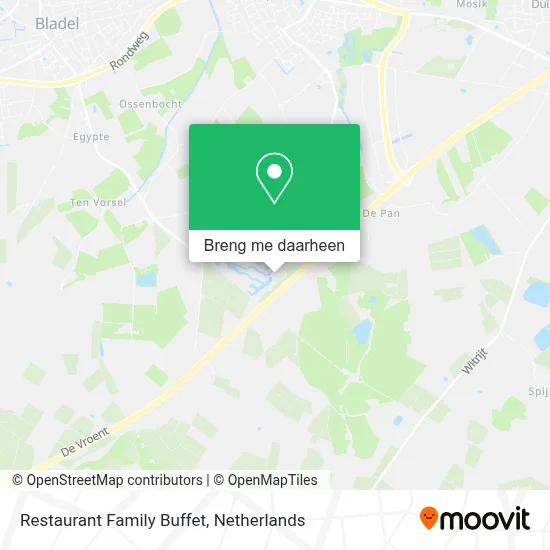 Restaurant Family Buffet kaart