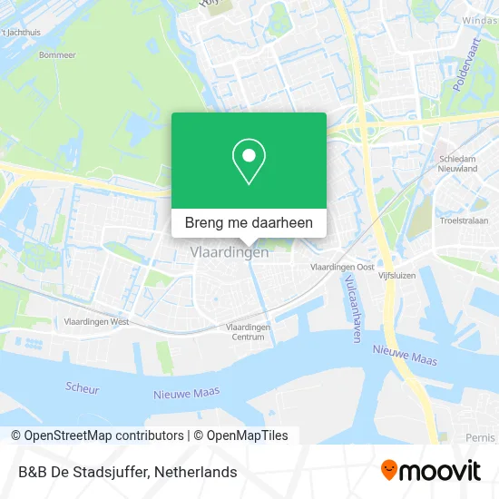 B&B De Stadsjuffer kaart