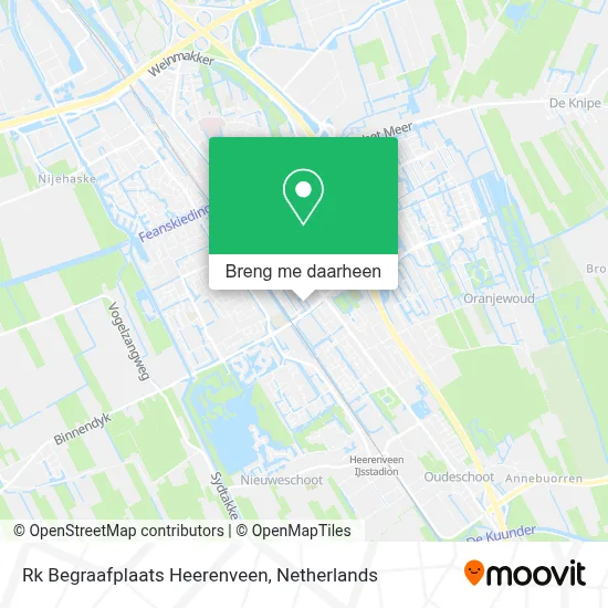 Rk Begraafplaats Heerenveen kaart