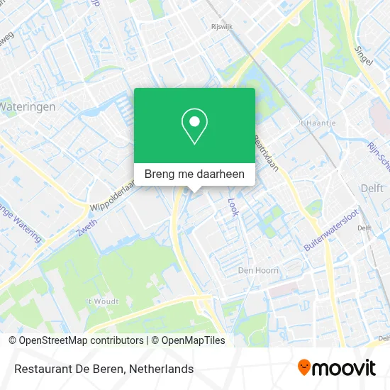 Restaurant De Beren kaart