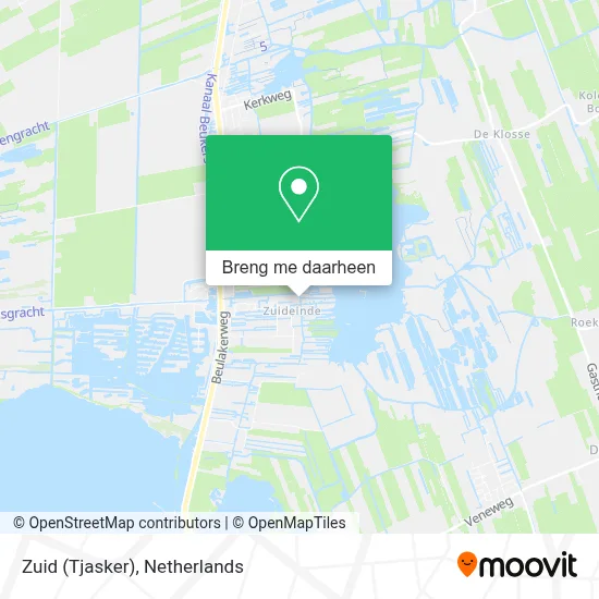 Zuid (Tjasker) kaart