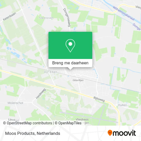 Moos Products kaart
