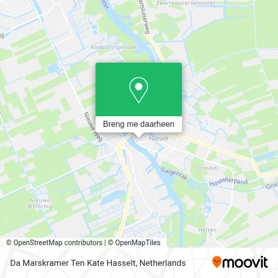 Da Marskramer Ten Kate Hasselt kaart