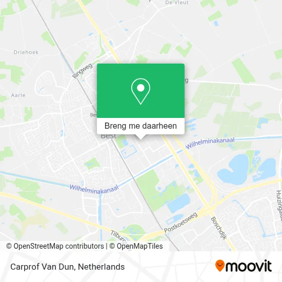 Carprof Van Dun kaart