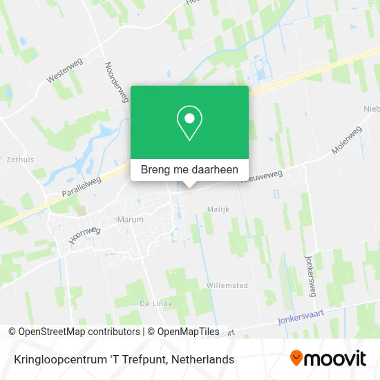 Kringloopcentrum 'T Trefpunt kaart