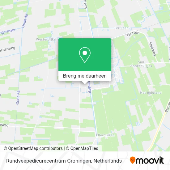 Rundveepedicurecentrum Groningen kaart