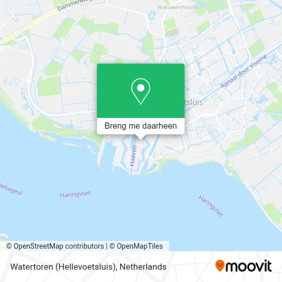 Watertoren (Hellevoetsluis) kaart