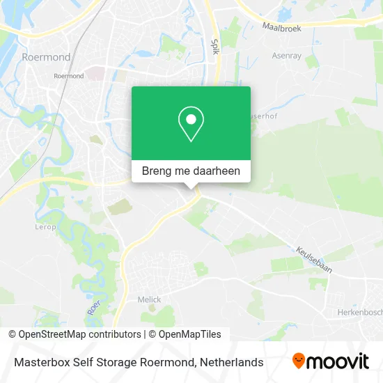 Masterbox Self Storage Roermond kaart