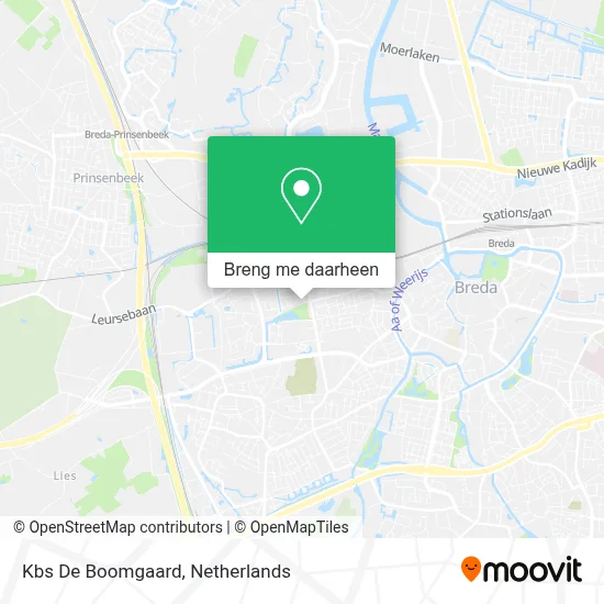 Kbs De Boomgaard kaart
