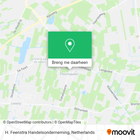 H. Feenstra Handelsonderneming kaart