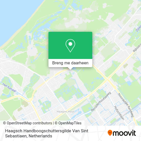 Haagsch Handboogschuttersgilde Van Sint Sebastiaen kaart