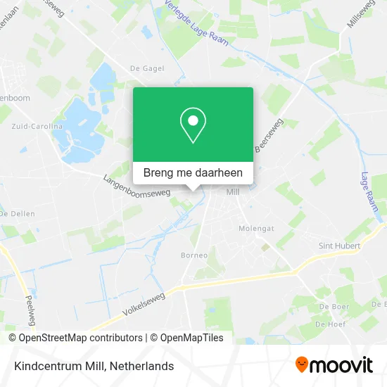 Kindcentrum Mill kaart
