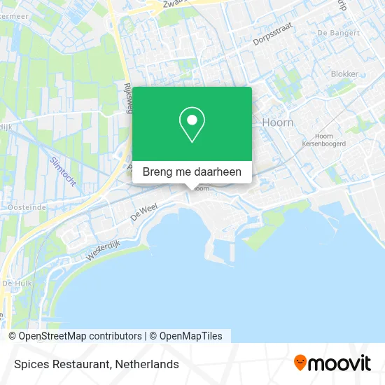 Spices Restaurant kaart
