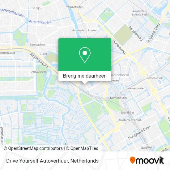 Drive Yourself Autoverhuur kaart