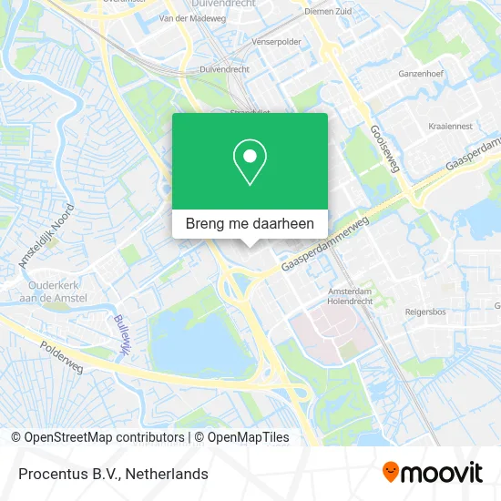 Procentus B.V. kaart