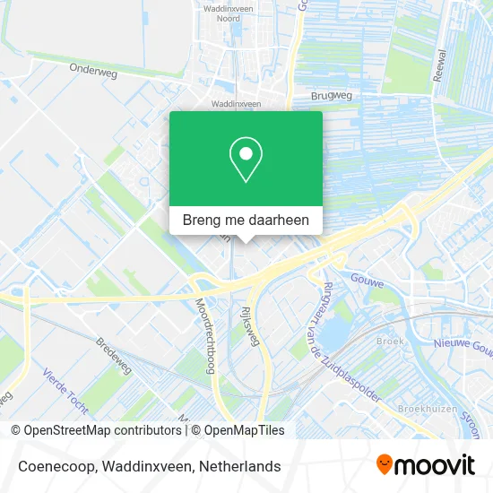 Coenecoop, Waddinxveen kaart