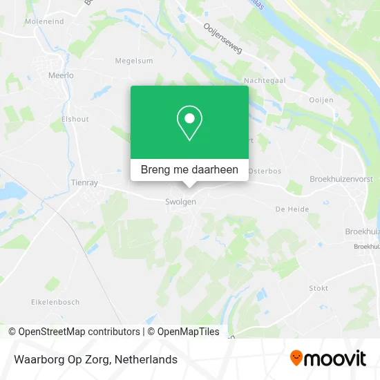 Waarborg Op Zorg kaart