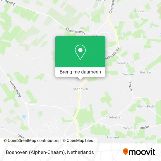 Boshoven (Alphen-Chaam) kaart