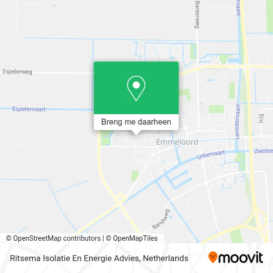 Ritsema Isolatie En Energie Advies kaart