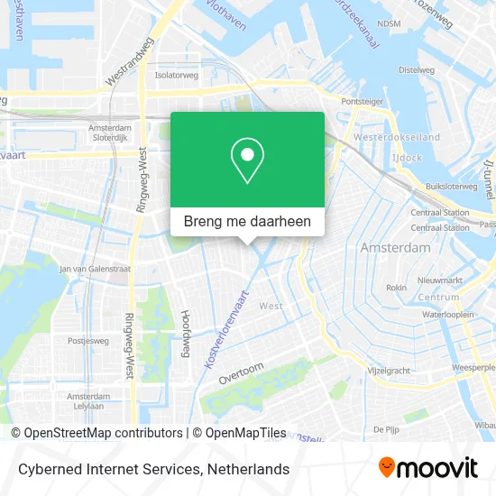 Cyberned Internet Services kaart
