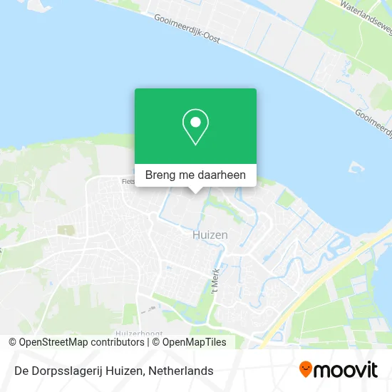 De Dorpsslagerij Huizen kaart