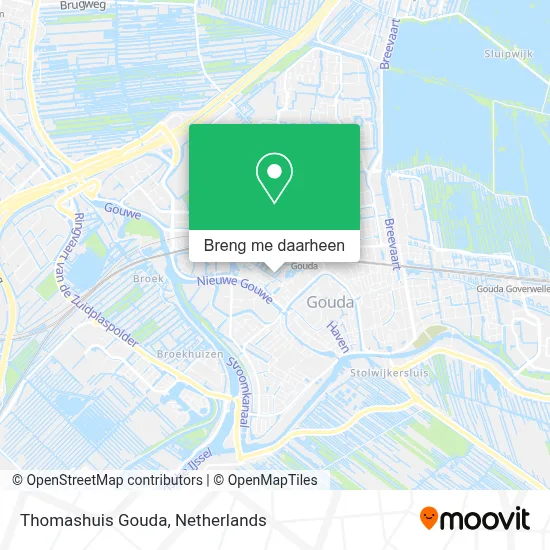 Thomashuis Gouda kaart
