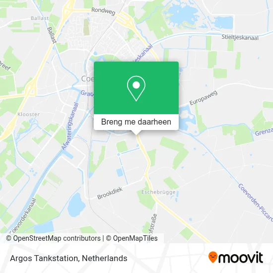 Argos Tankstation kaart