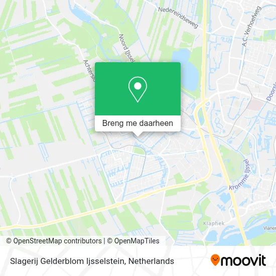 Slagerij Gelderblom Ijsselstein kaart