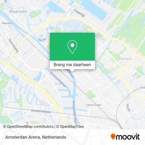 Amsterdan Arena kaart