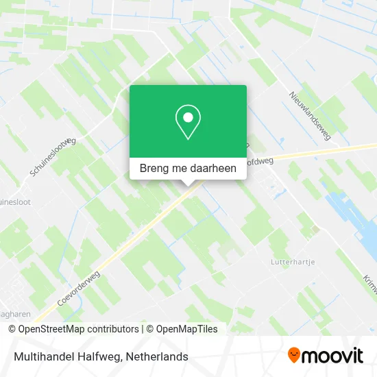 Multihandel Halfweg kaart