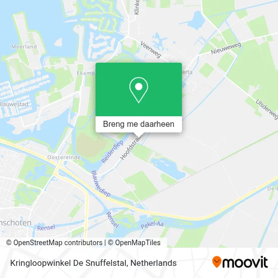 Kringloopwinkel De Snuffelstal kaart