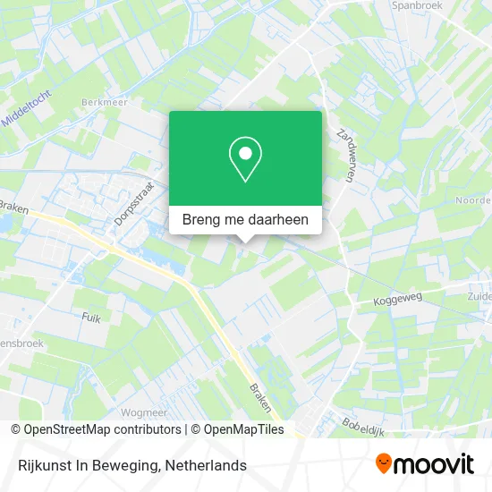 Rijkunst In Beweging kaart