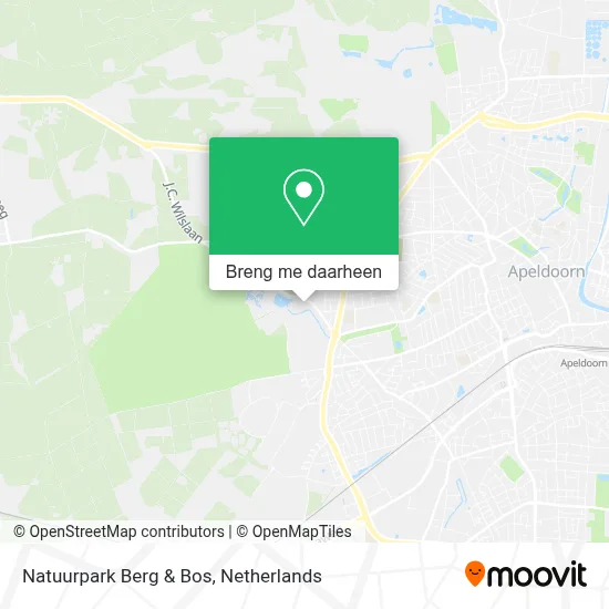 Natuurpark Berg & Bos kaart