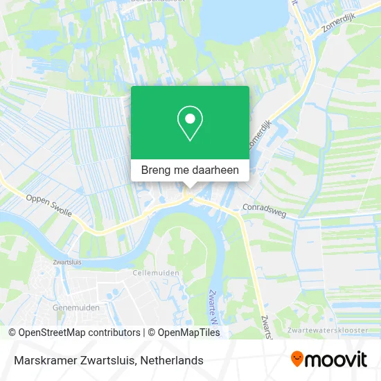 Marskramer Zwartsluis kaart