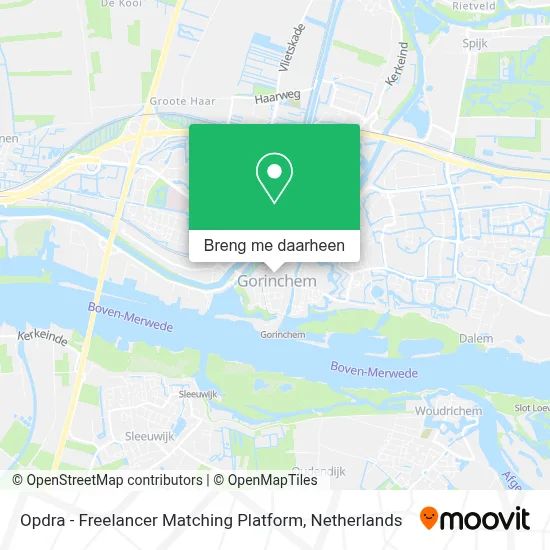 Opdra - Freelancer Matching Platform kaart