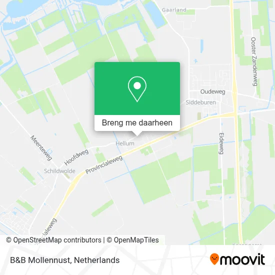 B&B Mollennust kaart