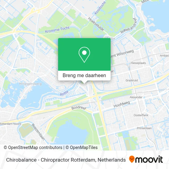 Chirobalance - Chiropractor Rotterdam kaart