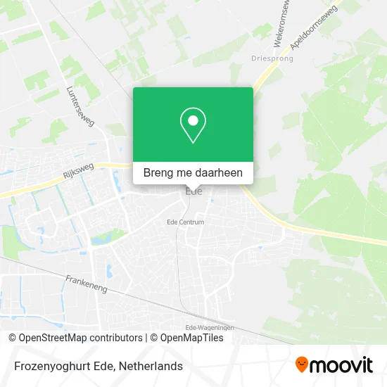 Frozenyoghurt Ede kaart