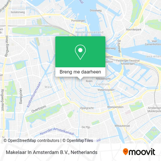 Makelaar In Amsterdam B.V. kaart