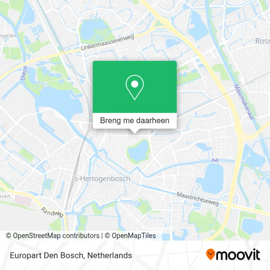 Europart Den Bosch kaart