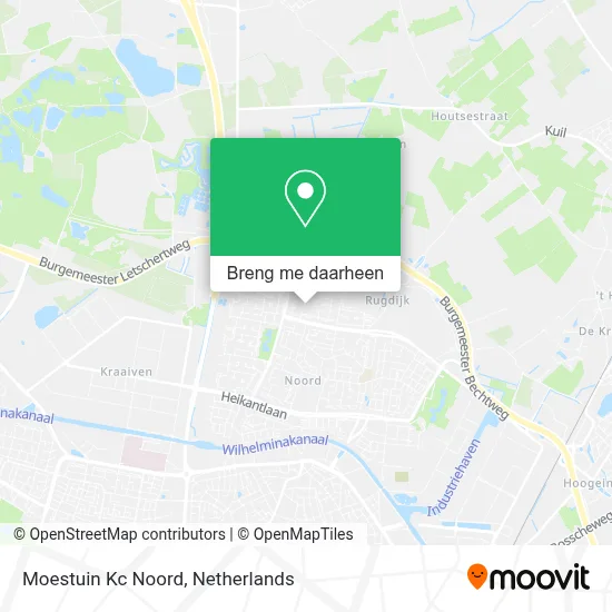 Moestuin Kc Noord kaart