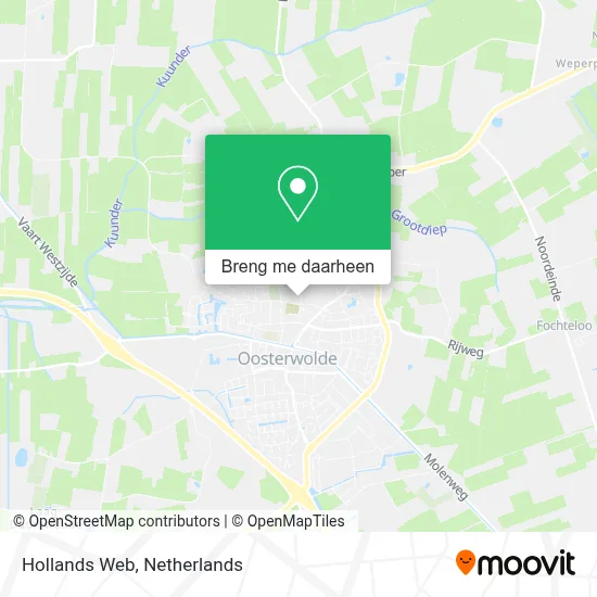 Hollands Web kaart
