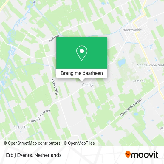 Erbij Events kaart