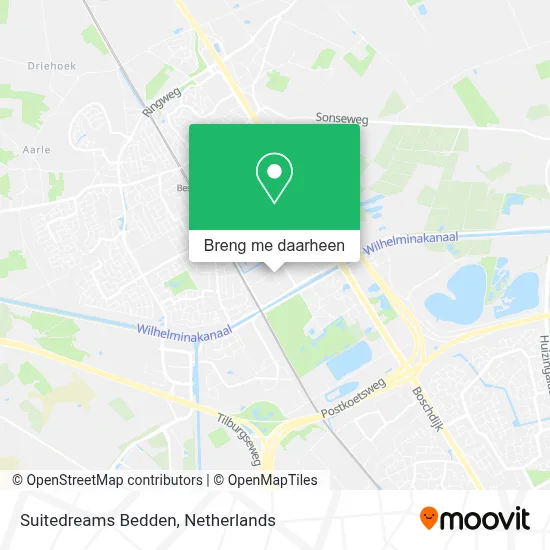 Suitedreams Bedden kaart